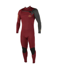 Sooruz FIGHTER 3/2 Fullsuit Chest Zip (E21) — Oysterprene — MS / Wine