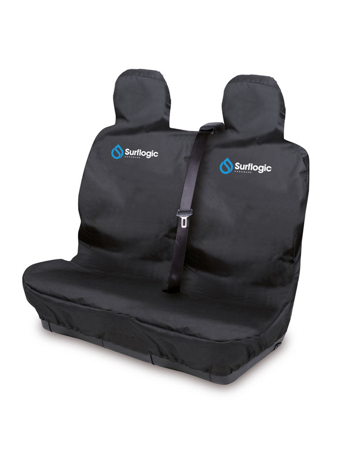 Surflogic Waterproof Car Seat Cover Double — Black — Black